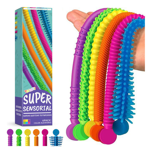 Ds* 6pcsjuguetes De Cuerda Elásticajuguetes Sensoriales
