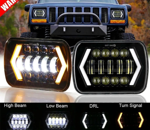 Faro Led 7 Pulgada 7x6 Jeep, Chevrolet, Toyota, Ford,mitsubh