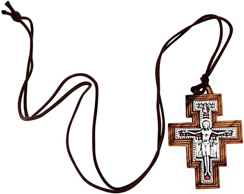 Deluxe San Damián) Crucifijo Collar