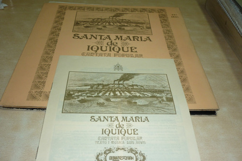 Quilapayun Santa Maria Iquique Vinilo 10 Puntos Insert