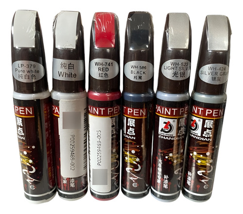 Caneta Tinta Zhandian Reparo Automotivo Cobertura De Riscos Cor Wh-741 Red