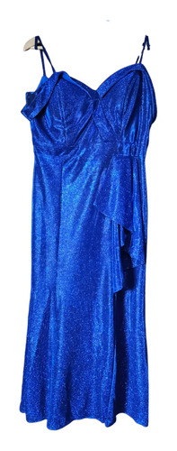 Vestido De Graduación Azul Rey Talla 14-38 Curvy