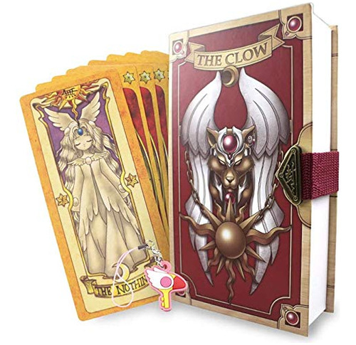 Set De Regalo Doublechin Cardcaptor Sakura Clow Cards (rojo)
