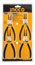 Comprar Juego 4 Pinzas Seeger Ingco Reforzadas 180mm 7 