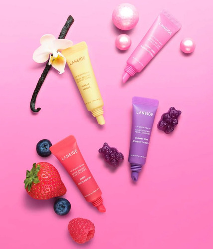 Laneige Mini Lip Glowy Balm Set 4 Mini Balsamos Hidratantes