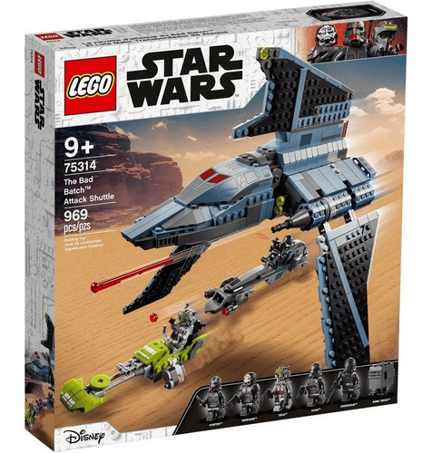 Blocos de construção Lego Star Wars The Bad Batch attack shuttle 969 peças em caixa