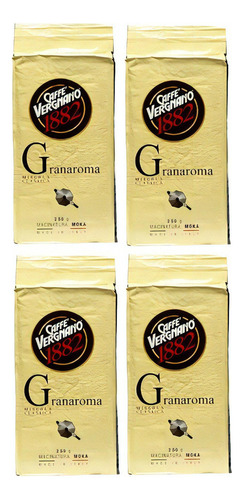 Pack 4x Café Vergnano Molido Gran Aroma 250gr