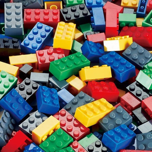 Bloques De Construcción Play & Learn, 500 Piezas En Bolsa [u