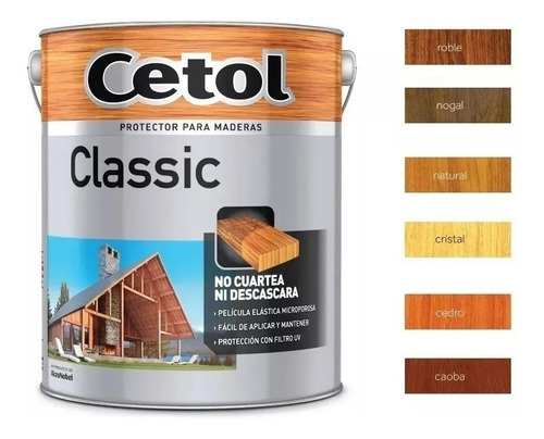 Imagen 1 de 5 de Cetol Exterior Brillante 4 Lts Protector Madera Cuotas