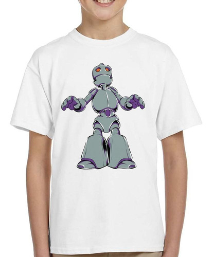 Remera De Niño Robot Parado Manos Abiertas Fantasy Desig