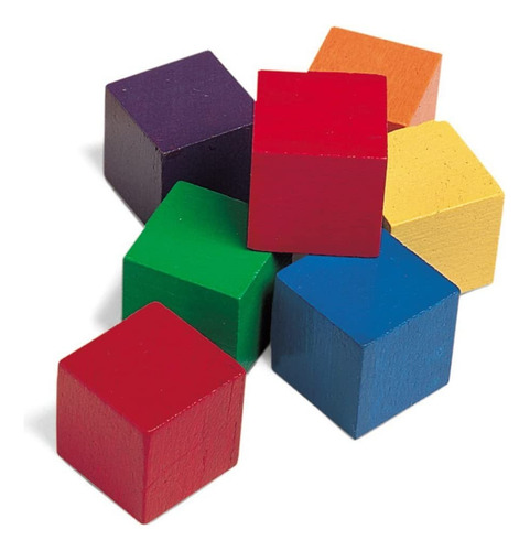 Recursos De Aprendizaje Cubos De Color De Madera