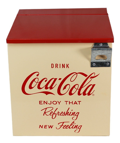 Imagen 2 de 7 de Hielera Metálica Coca-cola Dace Hccoke1201v