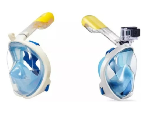 Imagen 3 de 4 de Máscara De Buceo Antiniebla Snorkel Adulto Cara Completa