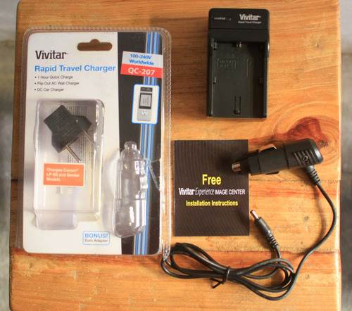 Imagen 1 de 2 de Vivitar Cargador Portatil Baterias Canon Lp-e6 Ofertas 2023!