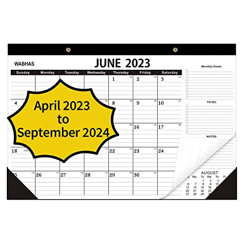 Calendario De Escritorio 2023-2024, 18 Meses De Abril D...