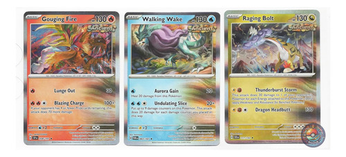 Fuego De Gouging Walking Wake Raging Bolt Legendario Lot De