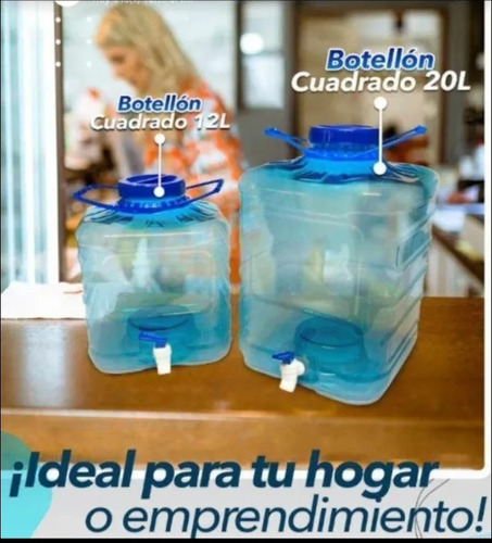 Botellón De Agua Cuadrado De 20litros 