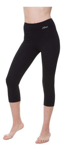 Nirlon Leggings Capri De Cintura Alta Para Mujer, Pantalones