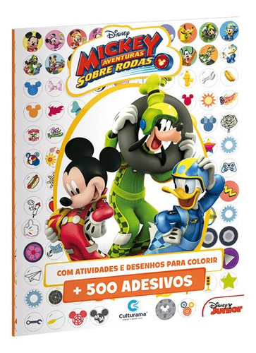 Imagem 1 de 6 de Livro 500 Adesivos E Atividade Mickey Mouse Disney Culturama