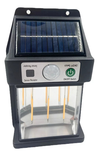 Lámpara De Pared Solar Luz Calida Tecnología Led 3w+garantia