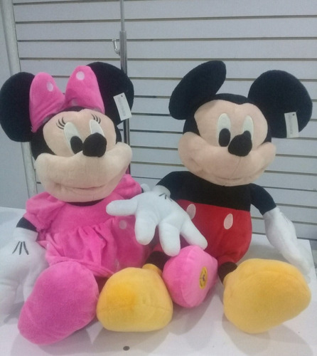 Peluche Minnie Y Mickey Mouse Disney 50cm