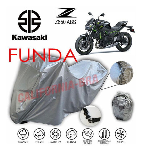 Funda Cubierta Lona Moto Cubre Kawasaki Z650 Abs