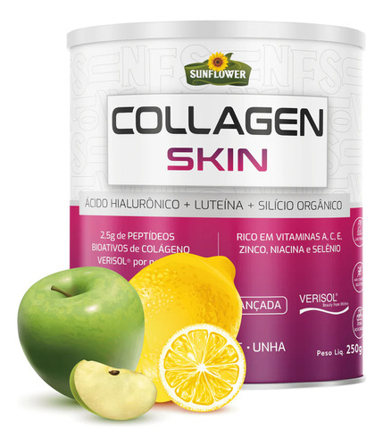 Collagen Skin Colageno Verisol Green Punch 250grs.sunflower