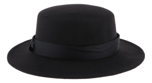 Sombrero Trilby Vintage Solid Fedora For Mujer Y Hombre, Pa