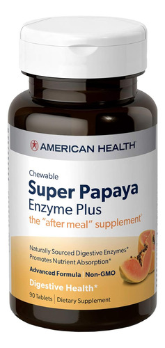 Enzima Digestiva American Health Super Papaya Plus 360 Tab