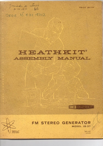 Heathkit Assembly Manual  Fm Generator   Ig 37