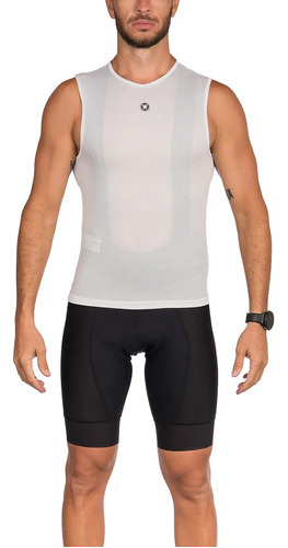 Camisa Woom Ciclismo Base Layer Supreme Branco Unissex