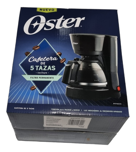 Cafetera 5 Tazas Filtro Permanente Oster Bvstdc05 Luz 