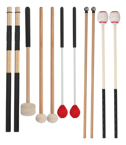 Conjunto De Baquetas, 11 Peças, Martelo De Afinação De Percu