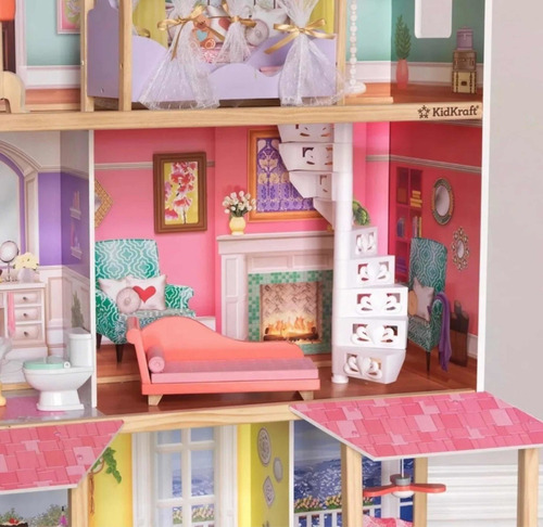 Casa De Muñecas Madera Kidkraft Viviana Con Accesorios (Usado)