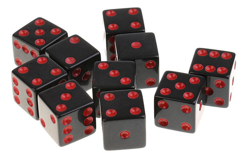 Juego De 50 Dados Cuadrados Opacos De Seis Caras D6 De 16