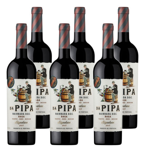 Kit 6 Vinhos Da Pipa Signature Tinto Portugal 750ml