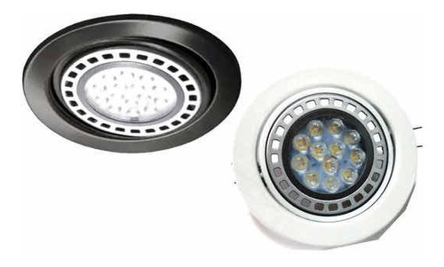 Spot De Embutir Ar111 Con Led 220v9w Cálida Diámetro 14,4cm