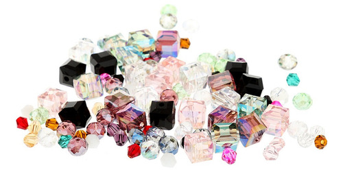 Paquete De 100 Surtidos De Cristal Diy Encantos Del Pelo