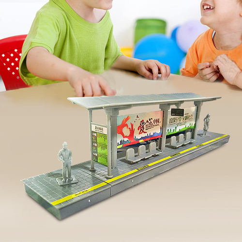 Modelo De Plataforma De Passageiros De Estação, Ônibus,