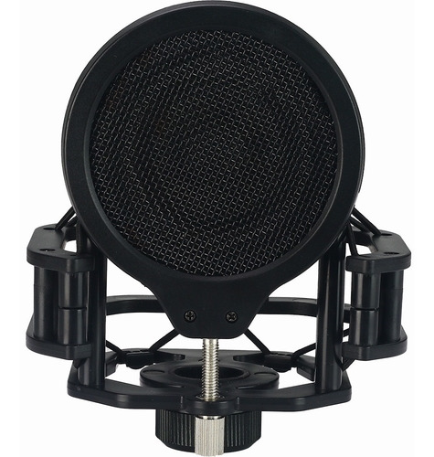Imagen 10 de 10 de Shock Mount Con Pop Para Microfono Condenser Marca Elefir