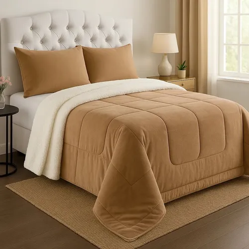 Cobertor Casal Queen Dupla Face Manta Sherpa Edredom Macio