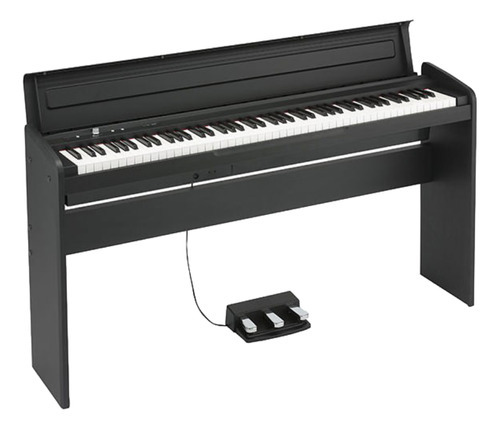 Piano digital negro Korg Lp180 de 88 teclas
