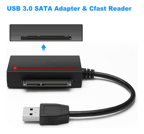 A Adaptador Usb 3.0 A Lector De Tarjetas Cfast Y Disco Duro