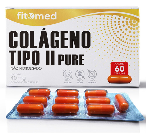 Colageno Tipo 2 Pure 40mg 60cps Fitomed