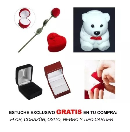 Imagen 4 de 7 de Elegante Anillo De Compromiso Central Rubí Con Oro Bco 10k