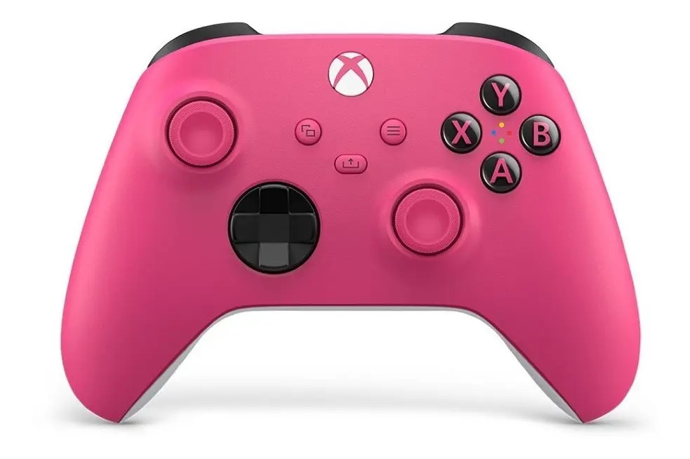 Controlador sem fio Microsoft Xbox rosa choque
