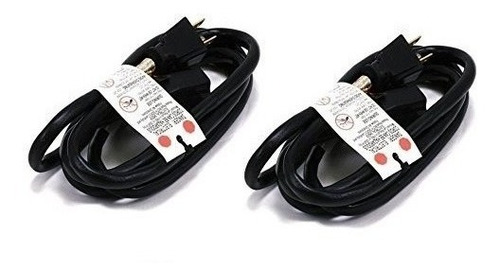 C E 2 Pcs Power Extension 16awg Cable Black 6 Feet