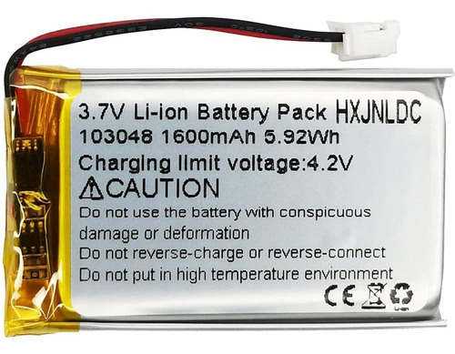 Bateria 3.7v 1600mah 103048 Li-ion (10&#215;30&#215;48mm)