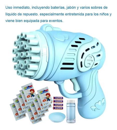 Bh Máquina De Burbujas Con Pistola De Burbujas De 23