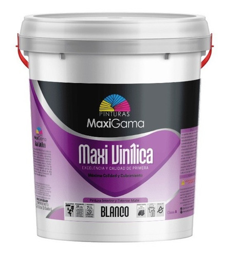 Pintura Blanco Mate Clase A Maxigama Lavable Cuñete